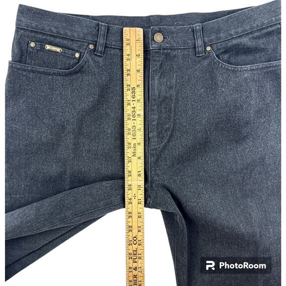 Ralph Lauren Jeans Co. Womens 16 Charcoal Gray Denim Straight Fit - Picture 9 of 9